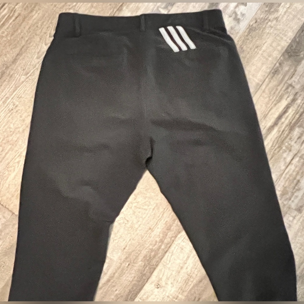 Adidas Golf Pants Mens 32x30 Black Stretch Performance Trousers Athletic Spandex